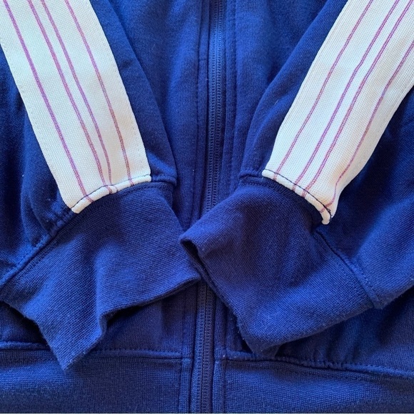 Disney World 50th Anniversary Blue Zipper Track Sweater Men's M - Women's L/XL - Picture 3 of 11
